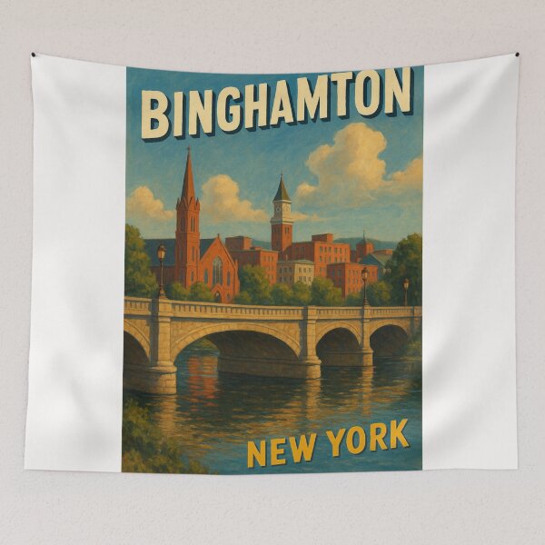 Item preview, Binghamton New York Historic Downtown View designed and sold by Places On Earth.