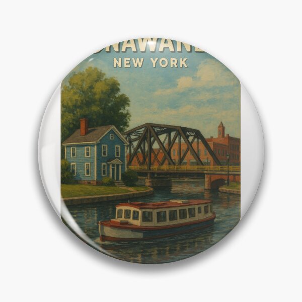 Item preview, Tonawanda New York Erie Canal View designed and sold by Places On Earth.