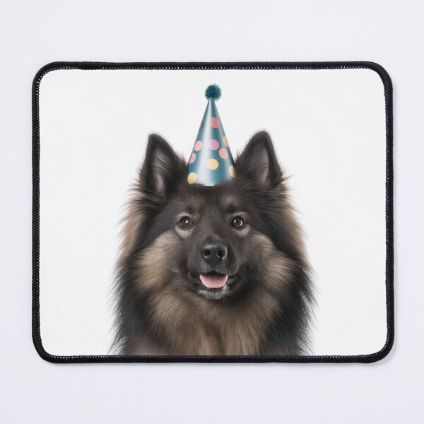 Item preview, Cute Keeshond dog with Party Hat Birthday Celebration designed and sold by LazyOwlStore.