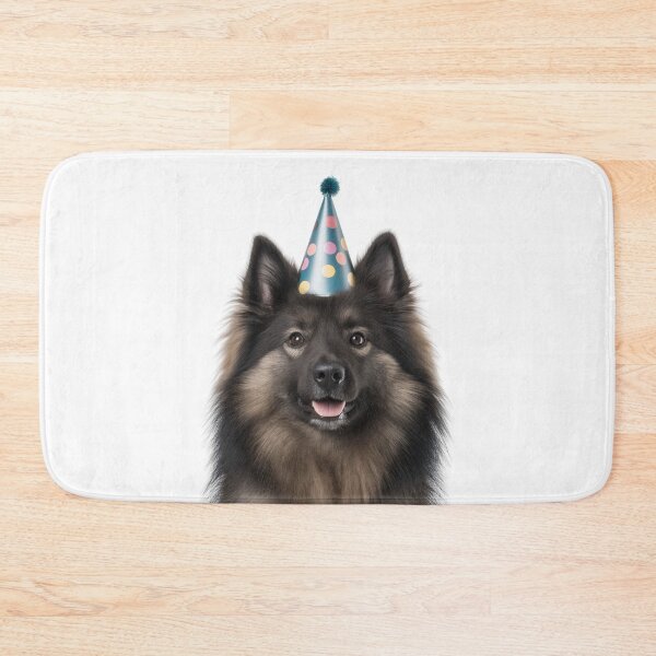 Item preview, Cute Keeshond dog with Party Hat Birthday Celebration designed and sold by LazyOwlStore.