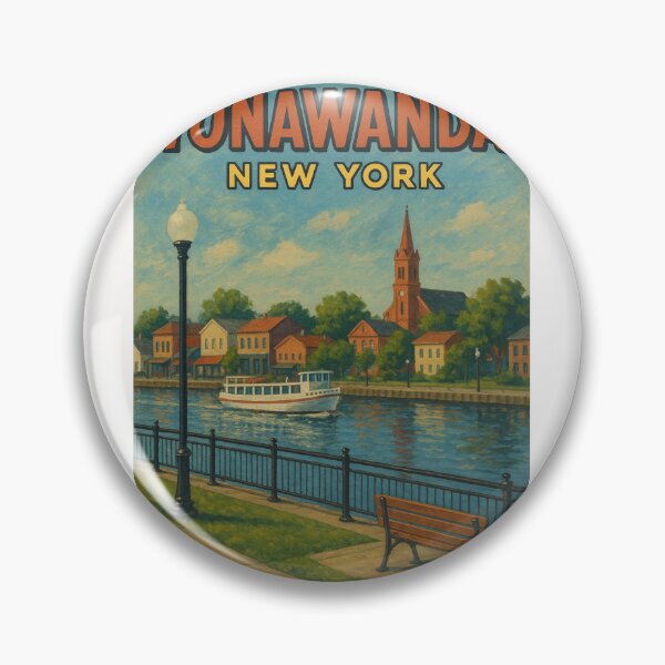 Item preview, Tonawanda New York Riverside Church View designed and sold by Places On Earth.