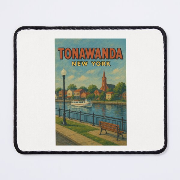 Item preview, Tonawanda New York Riverside Church View designed and sold by Places On Earth.