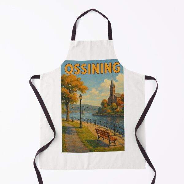 Item preview, Ossining New York Autumn Riverwalk Scene designed and sold by Places On Earth.