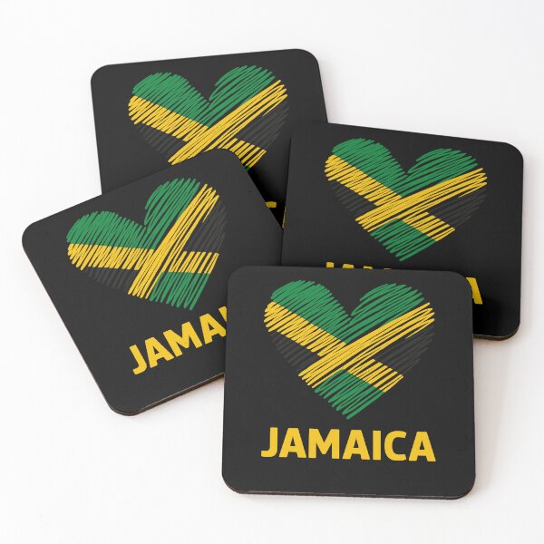 Item preview, Jamaican Heart Flag Jamaica designed and sold by varioarts.