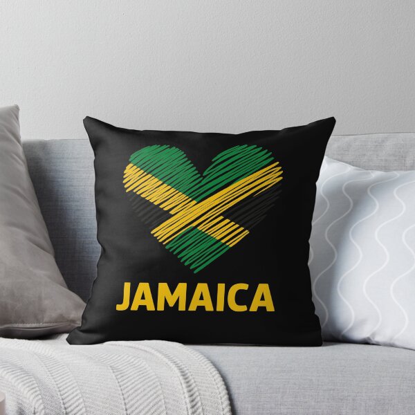 Item preview, Jamaican Heart Flag Jamaica designed and sold by varioarts.