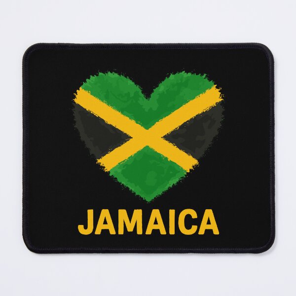 Item preview, Jamaican Heart Flag Jamaica designed and sold by varioarts.