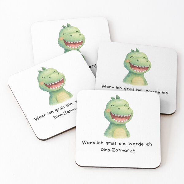 Item preview, When I grow up, I'm going to be a dinosaur dentist – funny watercolor dinosaur designed and sold by OpheliaHektor.