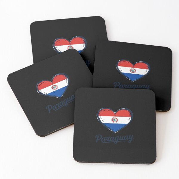 Item preview, Patriotic Paraguay Cute Heart Paraguayan Map Flag designed and sold by splindoershop.