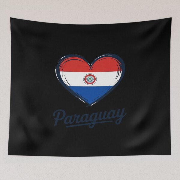 Item preview, Patriotic Paraguay Cute Heart Paraguayan Map Flag designed and sold by splindoershop.