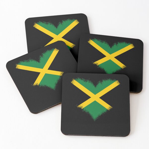 Item preview, Jamaican Heart Flag Jamaica designed and sold by varioarts.