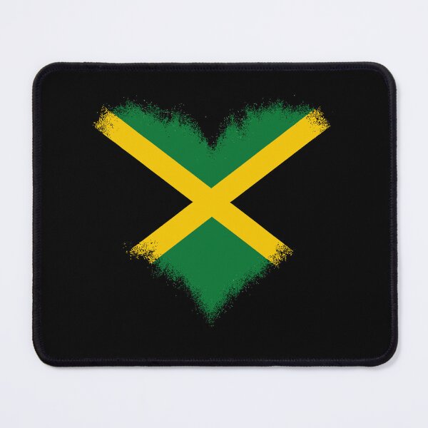 Item preview, Jamaican Heart Flag Jamaica designed and sold by varioarts.