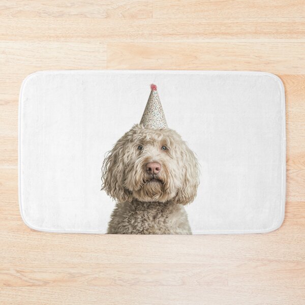 Item preview, Cute Komondor dog with Party Hat Birthday Celebration designed and sold by LazyOwlStore.