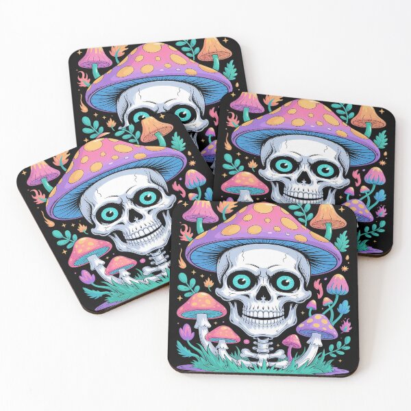 Item preview, Mushroom Rave Colourful Abstract Goa Trance Music designed and sold by MAKOPOKOShop.