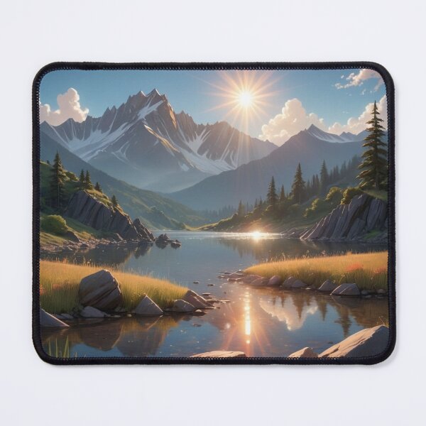 Item preview, a landscape of mountains and lakes designed and sold by leesonho.