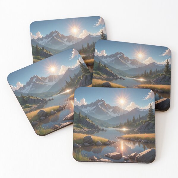 Item preview, a landscape of mountains and lakes designed and sold by leesonho.