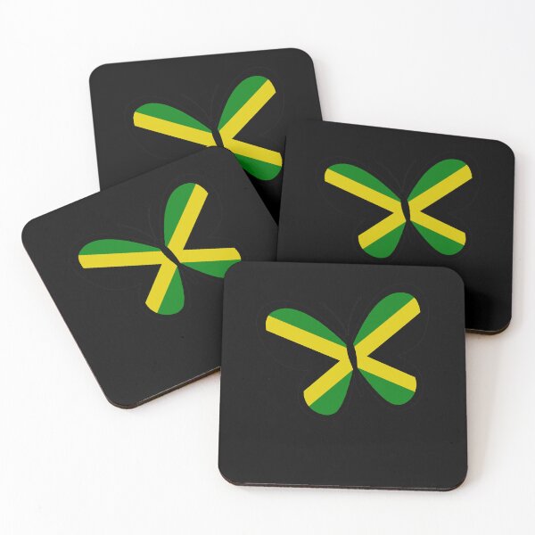 Item preview, Jamaican butterfly Flag Jamaica designed and sold by varioarts.