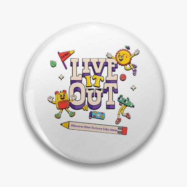 Item preview, Live It Out Love Like Jesus VBS 2025 Christian Camping designed and sold by SpeedyPrints.