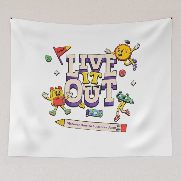 Item preview, Live It Out Love Like Jesus VBS 2025 Christian Camping designed and sold by SpeedyPrints.