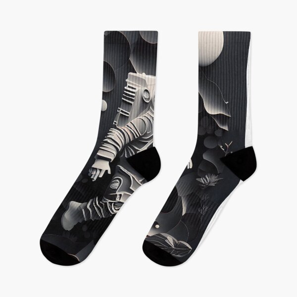 Item preview, Geometric 3D Astronaut Moon Walk designed and sold by ShadowAndSlate.