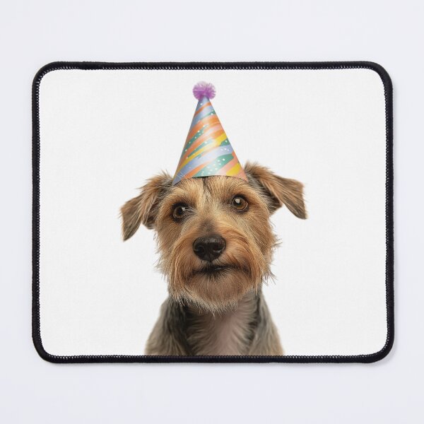 Item preview, Cute Lakeland Terrier dog with Party Hat Birthday Celebration designed and sold by LazyOwlStore.
