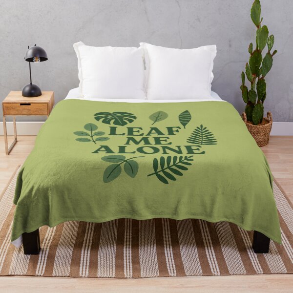Item preview, Leaf Me Alone – Sassy Plant Lover Quote with Flowers designed and sold by Meandmyshop.