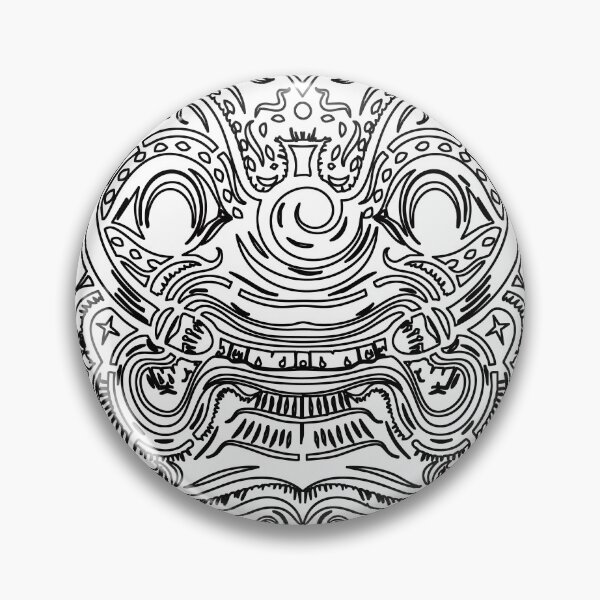 Item preview, Thai Art lnk line  – Intricate Demon Warrior Line Design (Tosakan Inspired) designed and sold by Bspaces.