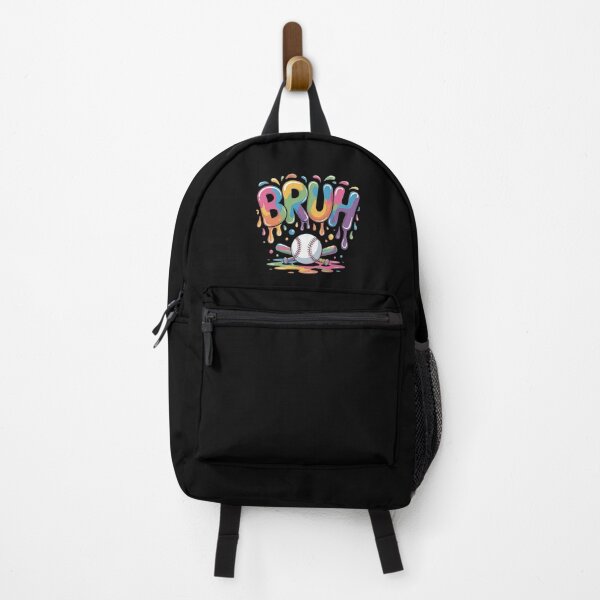 Item preview, Colorful BRUH Baseball Slang Art with Rainbow Drips and Bat Illustration designed and sold by love3617.
