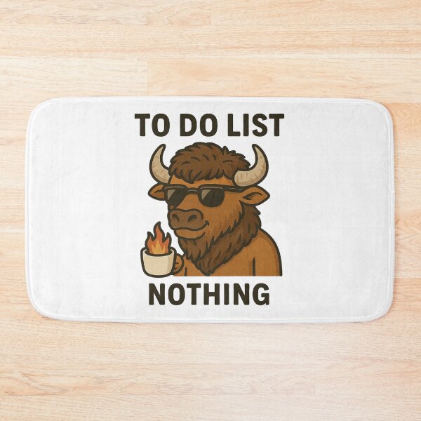 Item preview, Chilled Bison – “To Do List: Nothing” coffee motif designed and sold by KnlDsgn.