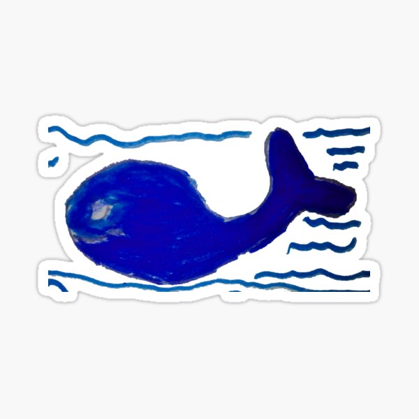 Blue Watery Echo Sticker