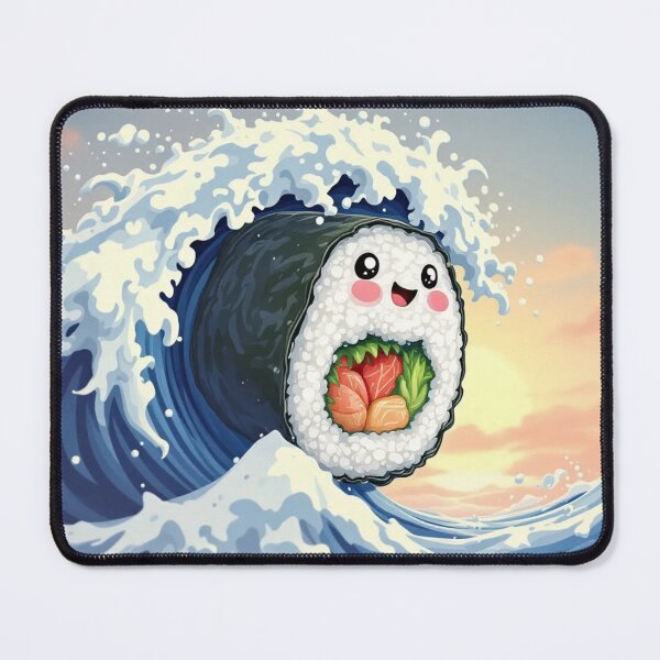Item preview, "Sushi Surfer: Ride the Wave of Flavor!" blu designed and sold by aipichub.
