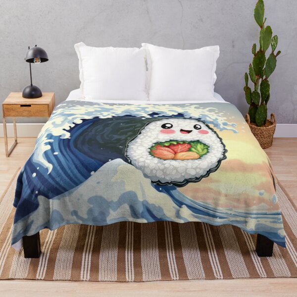Item preview, "Sushi Surfer: Ride the Wave of Flavor!" blu designed and sold by aipichub.