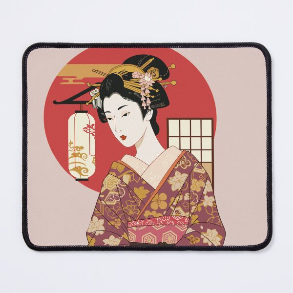 Item preview, UKIYO BIJIN - Elegant Japanese Woman in Kimono designed and sold by store-wasabi.