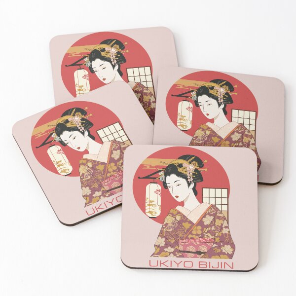 Item preview, UKIYO BIJIN - Elegant Japanese Woman in Kimono designed and sold by store-wasabi.