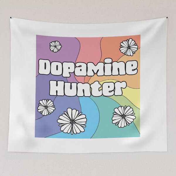 Item preview, Dopamine Hunter Retro Rainbow Neurodivergent  designed and sold by Dopamine Glitch.