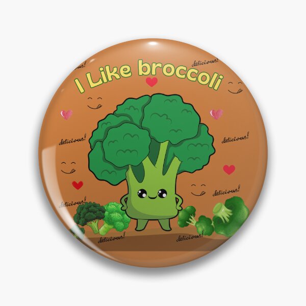 Item preview, I Like Broccoli – Kawaii vegetables with attitude designed and sold by MadeByKriss.