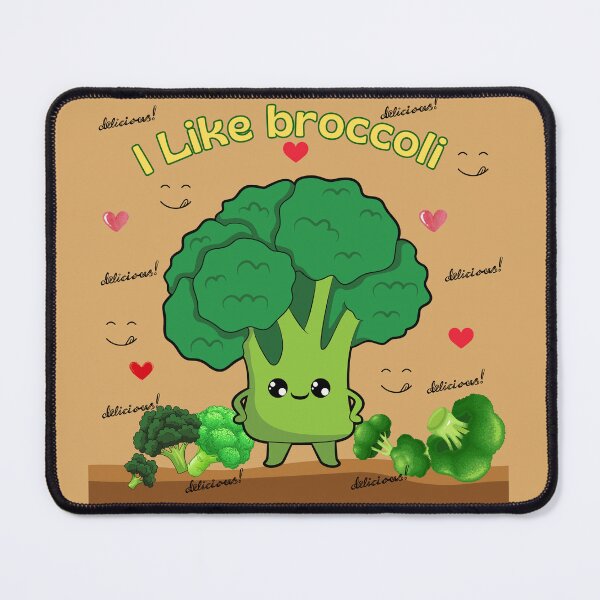 Item preview, I Like Broccoli – Kawaii vegetables with attitude designed and sold by MadeByKriss.