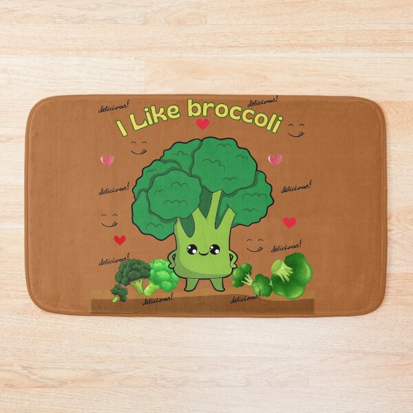 Item preview, I Like Broccoli – Kawaii vegetables with attitude designed and sold by MadeByKriss.