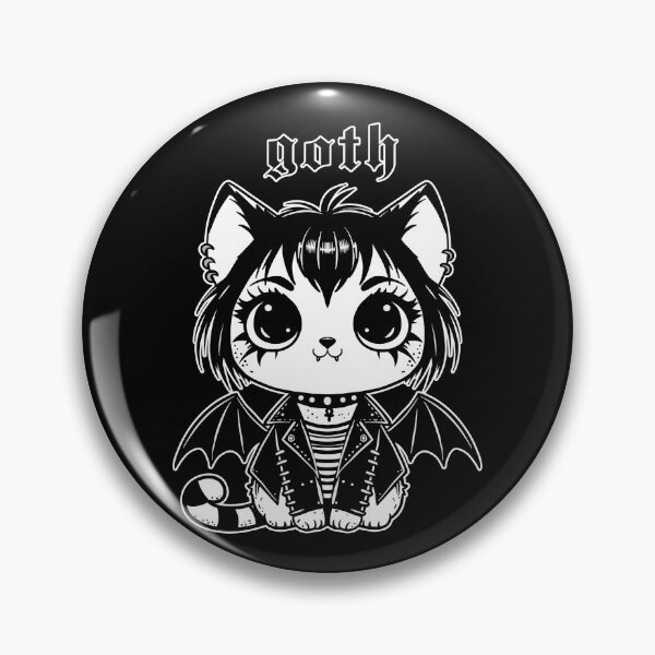 Item preview, Goth Cat designed and sold by KilkennyCat Art.