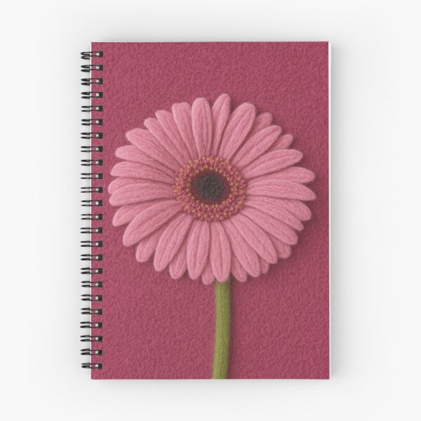 Item preview, Felted Pink Flower on Textured Background  designed and sold by Pacika.