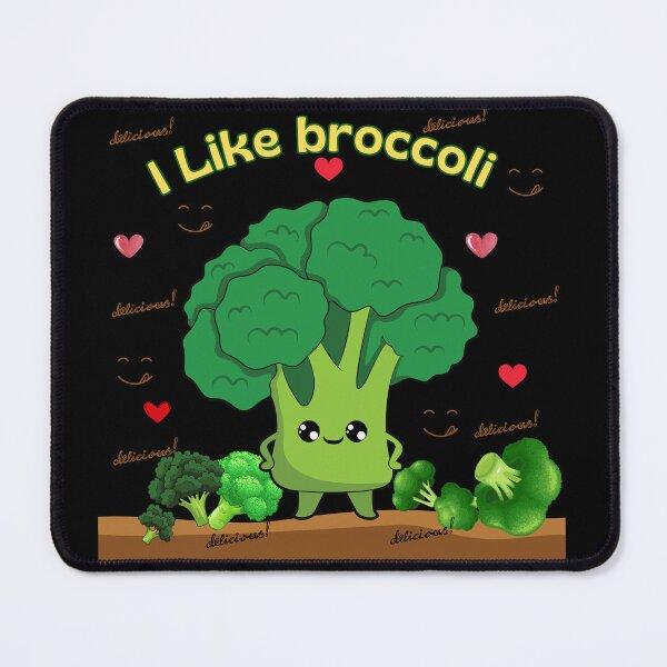 Item preview, Copy of I Like Broccoli – Kawaii vegetables with attitude designed and sold by MadeByKriss.