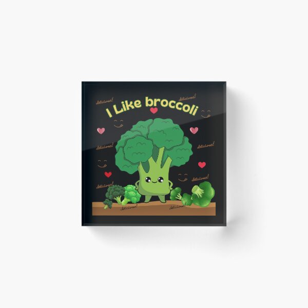 Item preview, Copy of I Like Broccoli – Kawaii vegetables with attitude designed and sold by MadeByKriss.