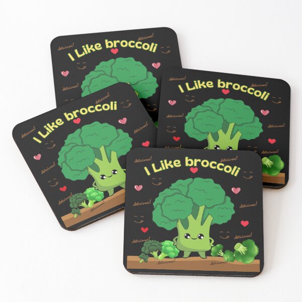 Item preview, Copy of I Like Broccoli – Kawaii vegetables with attitude designed and sold by MadeByKriss.