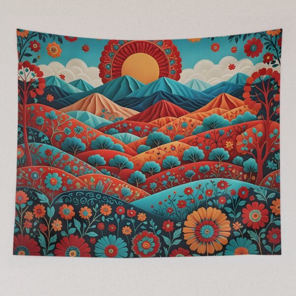 Item preview, Suzani Landscape designed and sold by SoniaSarkali.