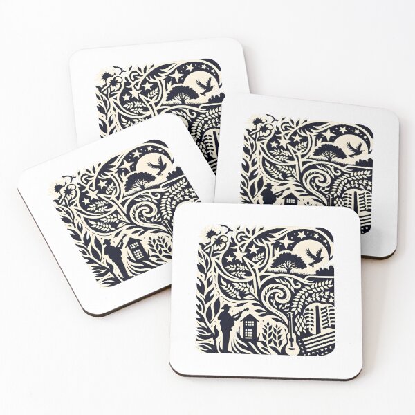 Item preview, Musical Harmony: Nature & Guitar Silhouette designed and sold by Route and Render.