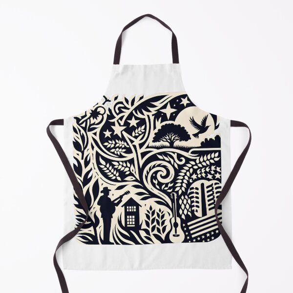Item preview, Musical Harmony: Nature & Guitar Silhouette designed and sold by Route and Render.