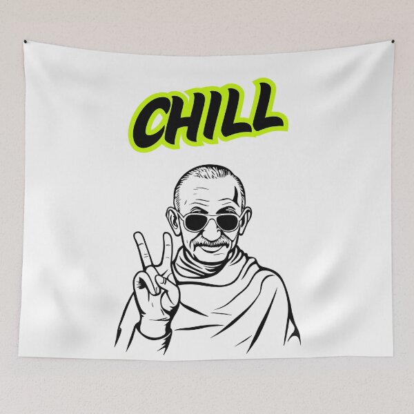Item preview, Chill Gandhi designed and sold by HELLO TIGER.