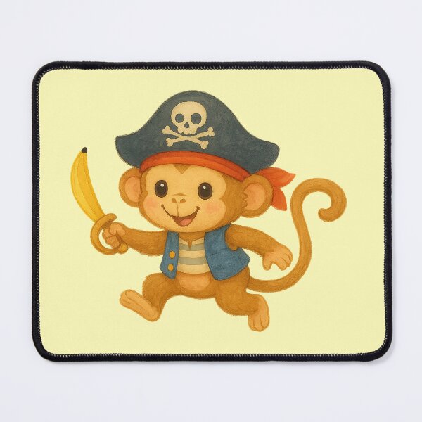 Item preview, Captain Bananas the Monkey Pirate designed and sold by PixeMeAus.