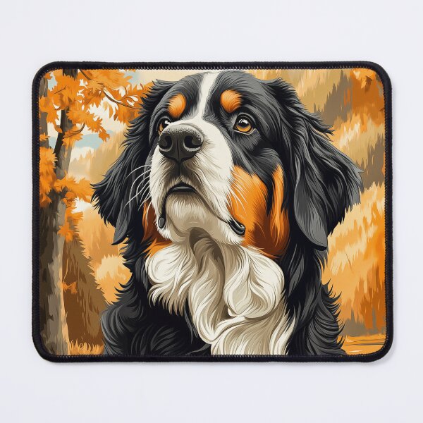Item preview, Bernese Mountain Dog in autumn designed and sold by PetsArt.