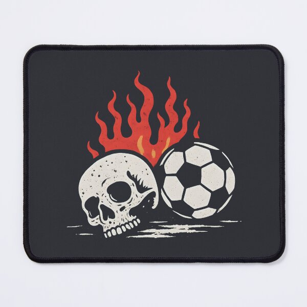 Item preview, Football Skull Flames designed and sold by CreepyCornerArt.