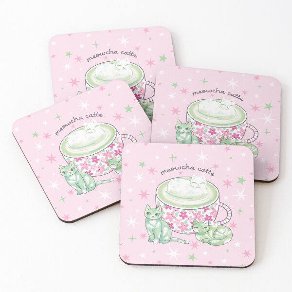 Item preview, Matcha Latte Cats  designed and sold by CarlyWatts.